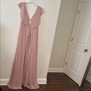 Blush Pink Maxi Dress EXTRA LENGTH